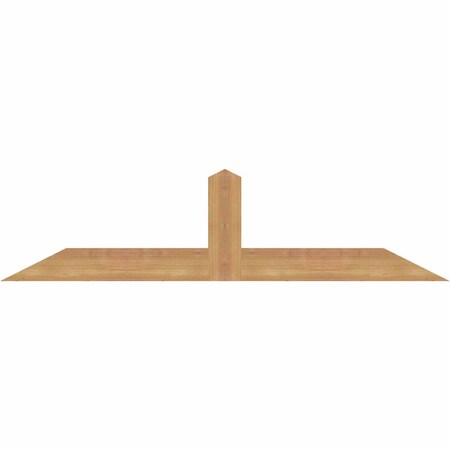 Ekena Millwork Portland Smooth Timber Gable Bracket, Western Red Cedar, 48"W x 12"H x 1 1/2"D x 3 1/2"F, 6/12 Pitch GBW048X12X0204POR00SWR